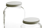 1 gallon clear jar w/lid