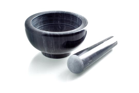 Marble mortar & pestle