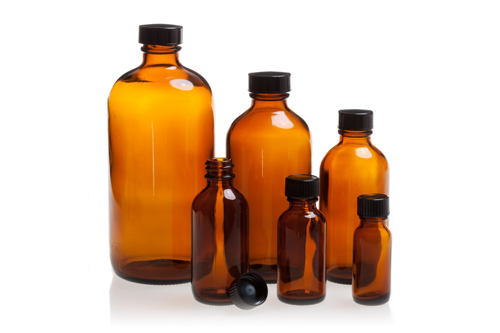 4 oz. amber bottle w/lid
