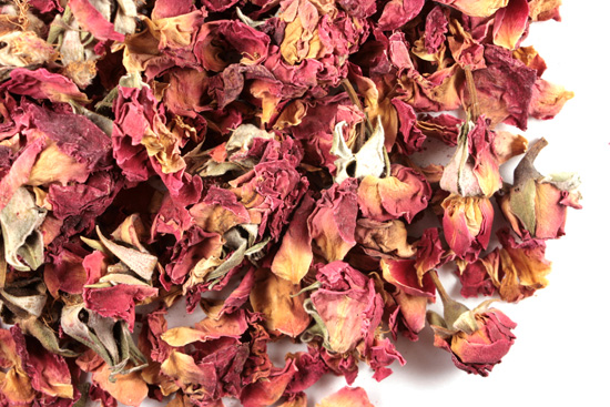 Rose buds & petals (red)