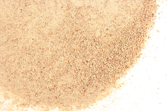 Peppercorn, white, ground