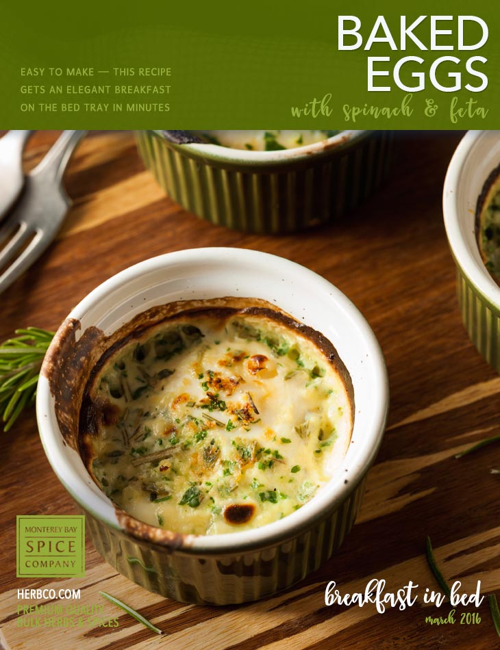 [ Recipe: Baked Eggs ] ~ from Monterey Bay Herb Co