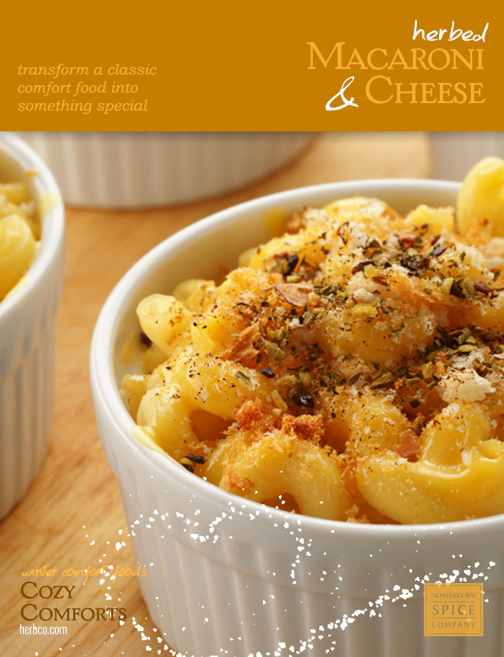 [ Recipe: Herbed Macaroni and Cheese ] ~ from Monterey Bay Herb Co