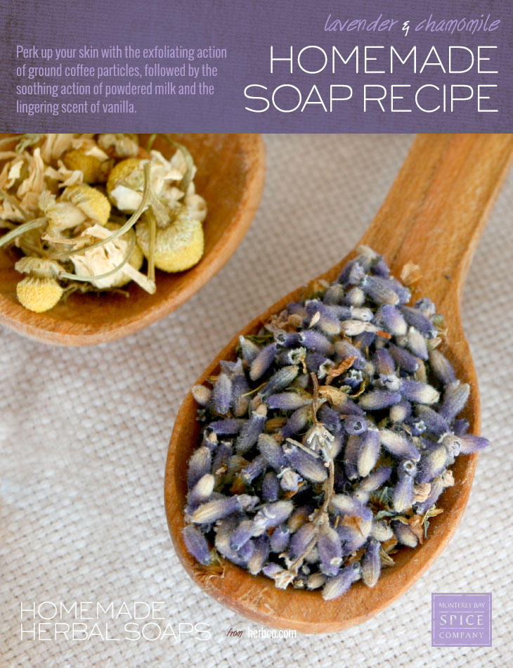 DIY Lavender and Chamomile Soap