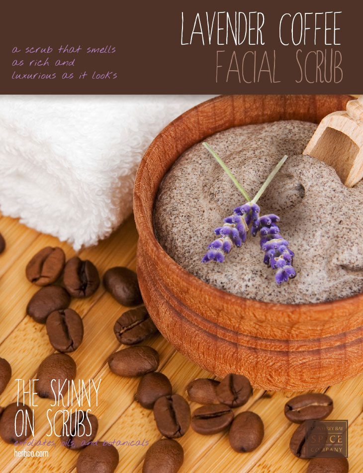 [ Spa Recipe: Lavender Coffee Facial Scrub ] ~ from Monterey Bay Herb Co