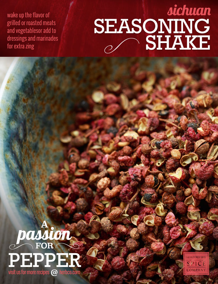 [ Recipe: Sichuan Seasoning Shake ] ~ from Monterey Bay Herb Co