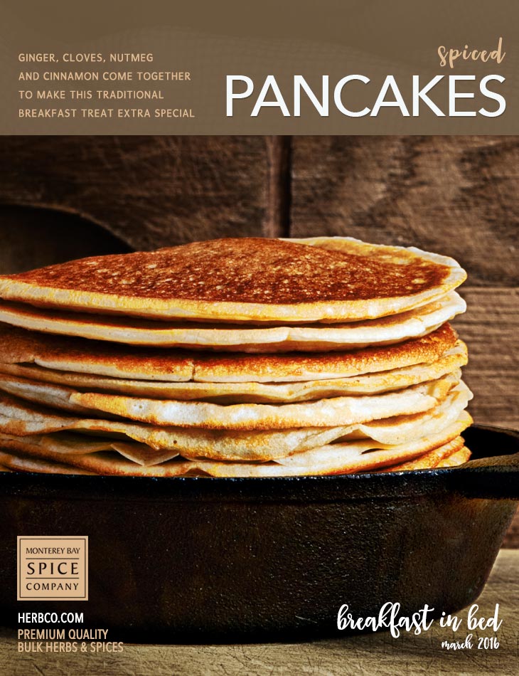 [ Recipe: Spiced Pancakes ] ~ from Monterey Bay Herb Co