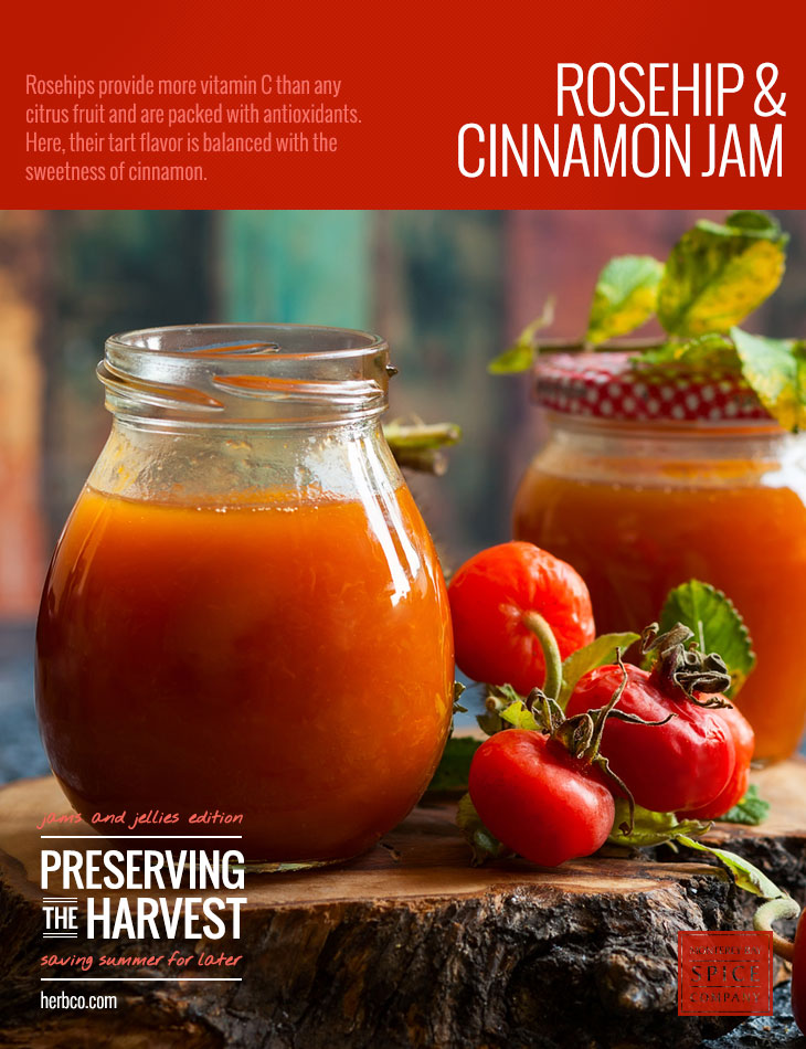 [ Recipe: Rosehip and Cinnamon Jam ] ~ from Monterey Bay Herb Co