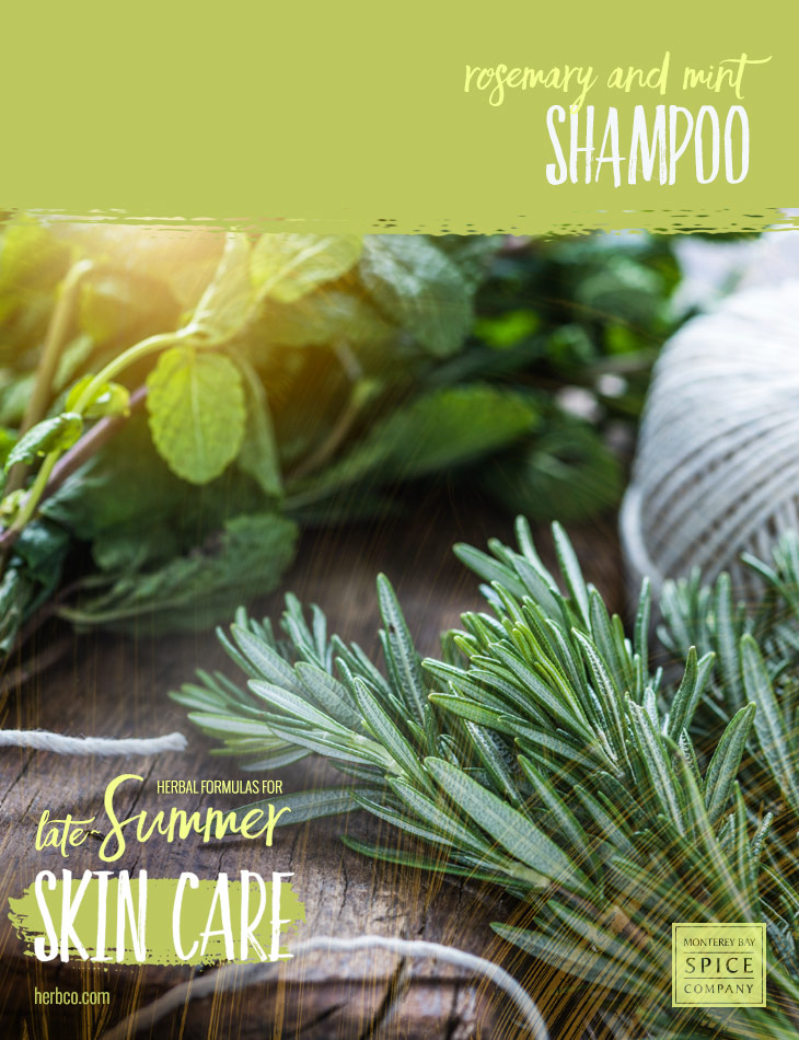 [ Recipe: DIY Rosemary and Mint Shampoo ] ~ from Monterey Bay Herb Co