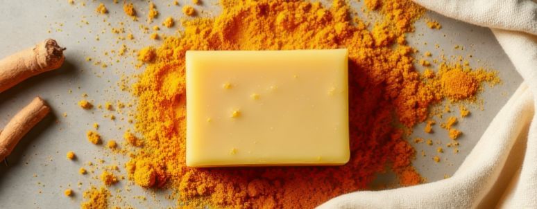 Turmeric natural soap