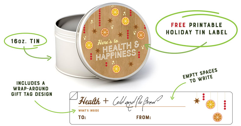 Holiday Tins - Health and Happiness