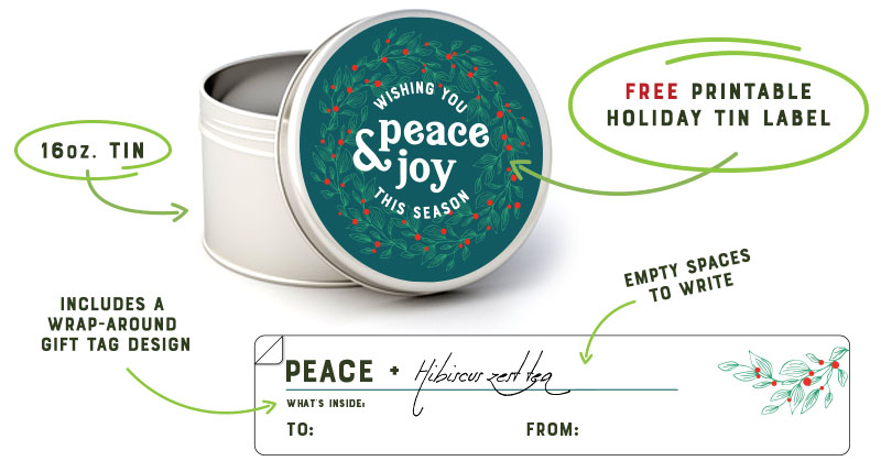 Holiday Tins - Peace and Joy