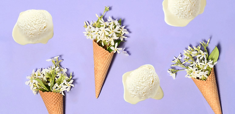 Jasmine Flower Ice Cream