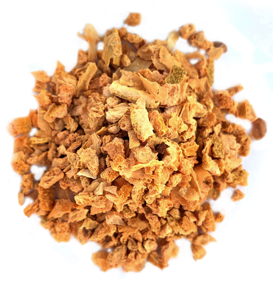 dried orange peel