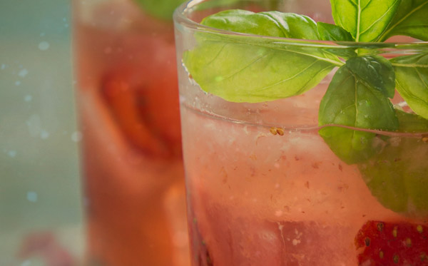 strawberry basil cocktail