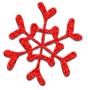 Red Snowflake Filler