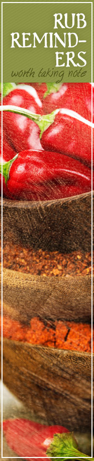 [ DIY Dry Rubs: Rub Rules ] ~ from Monterey Bay Spice