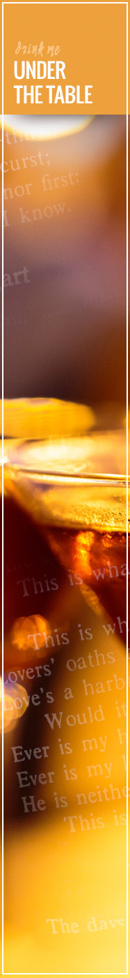 [ Literary Libations - Under The Table ] ~ from Monterey Bay Spice