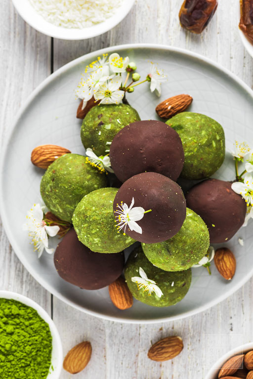 [ matcha energy bites ] ~ from Monterey Bay Herb Company