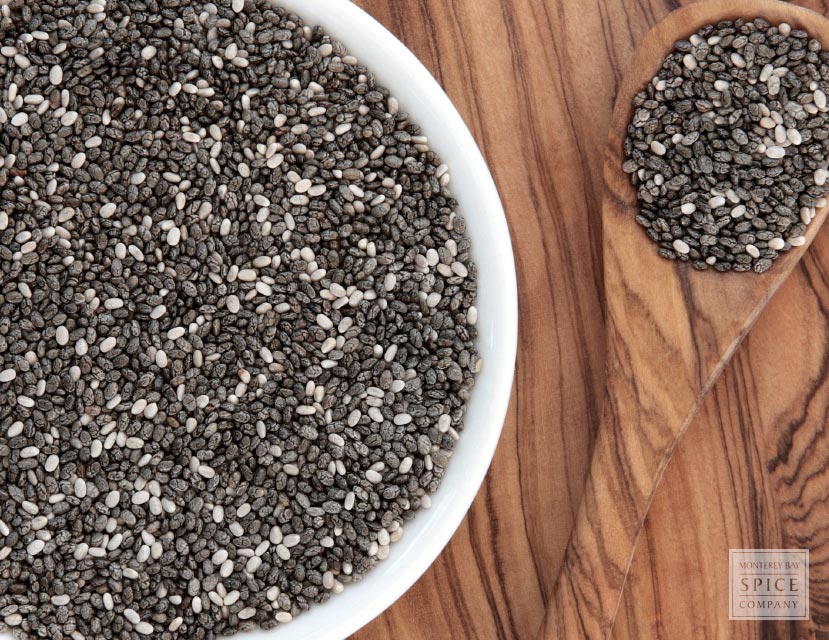 Chia Seeds, whole  Little Woods Herbal: Tea Blends and Bulk Herbs