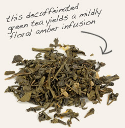 [ decaffeinated green tea tip: Combine roasted chicory root granules with decaffeinated green tea for full flavor without caffeine.  ~ from Monterey Bay Herb Company ]