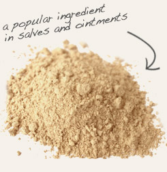 [ powdered slippery elm bark tip: Partner powdered comfrey root with powdered slippery elm bark in skin care products. ~ from Monterey Bay Herb Company ]