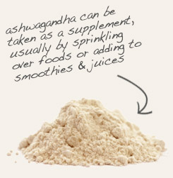 [ tip: Encapsulate powdered Ashwagandha and Schizandra berry together.  ~ from Monterey Bay Herb Company ]