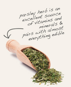 [ tip: Mix with dried parsley and butter or mayonnaise and use as a sandwich spread.  ~ from Monterey Bay Herb Company ]