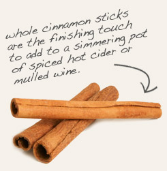 [ tip: Use whole cinnamon sticks to flavor and twizzle Hibiscus beverages.   ~ from Monterey Bay Herb Company ]