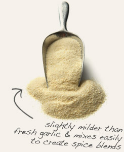 [ tip: Use onion powder with organic garlic powder in Asian, Indian and Mediterranean dishes. ~ from Monterey Bay Herb Company ]