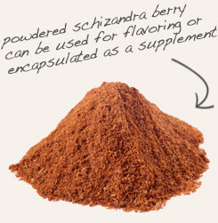 [ tip: Try powdered licorice root and Schizandra berry together to flavor beverages. ~ from Monterey Bay Herb Company ]