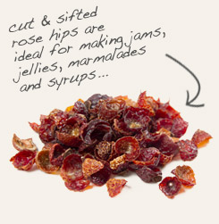 [ rose hips tip: Combine whole cinnamon sticks with rose hips in custom tea blends.   ~ from Monterey Bay Herb Company ]