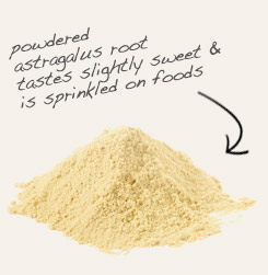 [ tip: Powdered Dong quai and astragalus are often encapsulated together.  ~ from Monterey Bay Herb Company ]