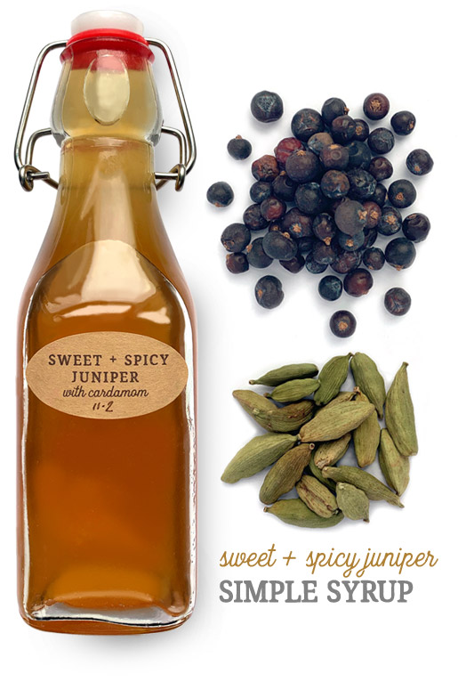 [ MAKING SIMPLE SYRUPS - simple sweet + spice juniper syrup ] ~ from HerbCo