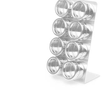 Magnetic Spice Rack, Stainless Steel