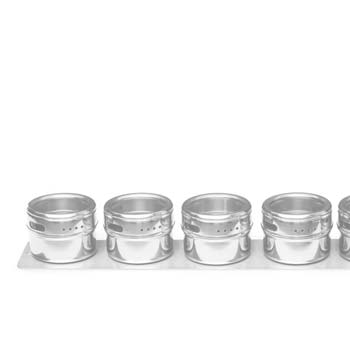 magnetic spice rack, stainless steel