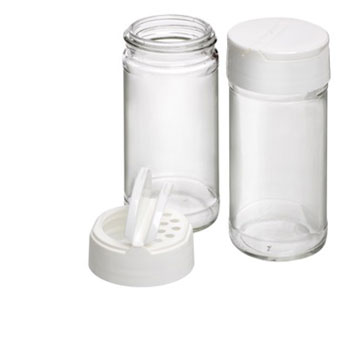 Spice Bottle (clear), with shaker lid