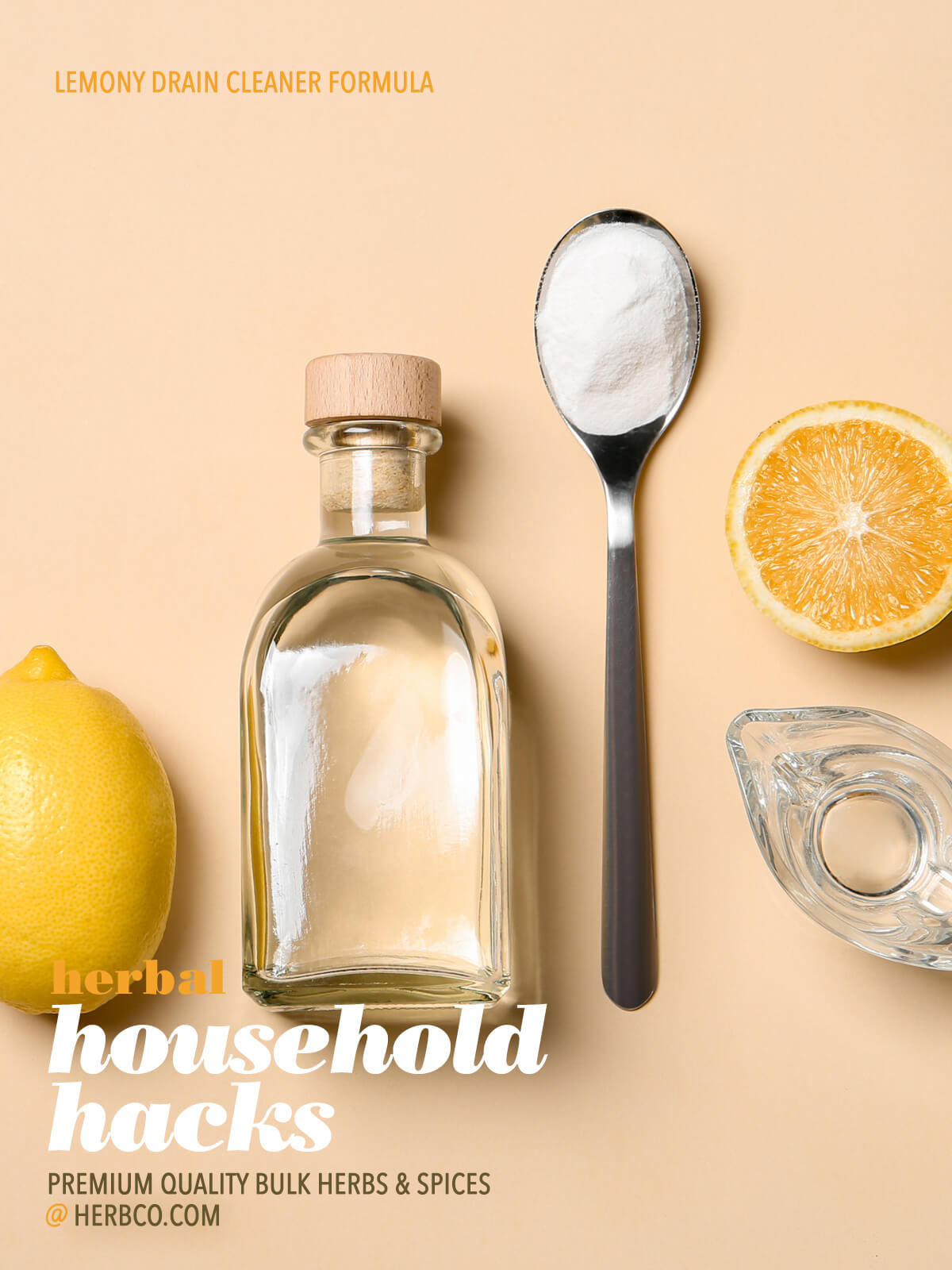 [ Recipe: Lemony Drain Cleaner ] ~ from HERBCo