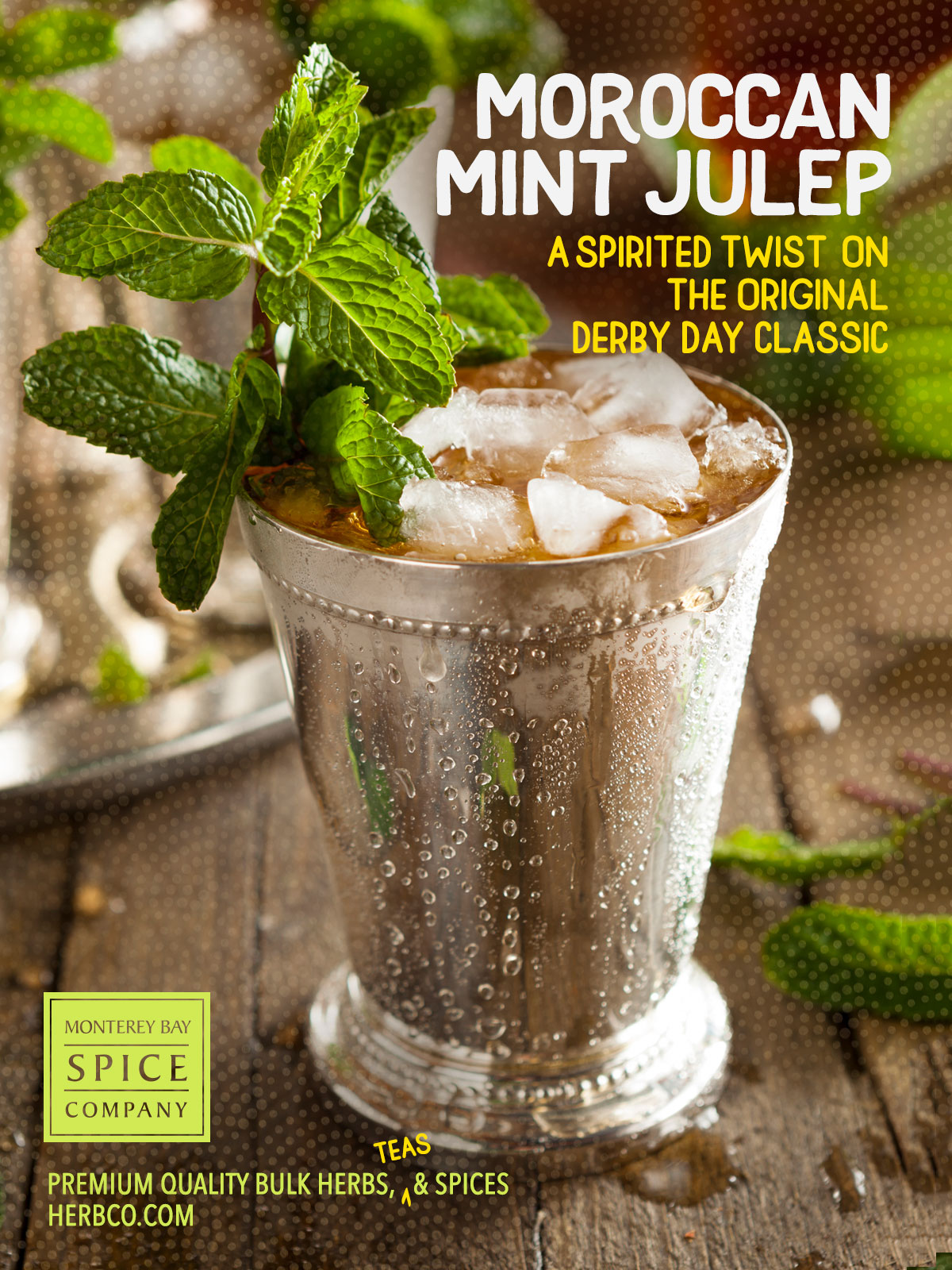 [ Recipe: Morrocan Mint Julep ] ~ from Monterey Bay Herb Co