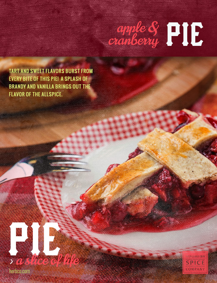 [ Recipe: Apple Cranberry Pie ] ~ from Monterey Bay Herb Co
