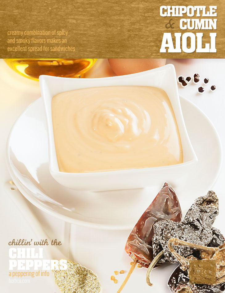 [ Recipe: Chipotle & Cumin Aioli  ] ~ from Monterey Bay Herb Co