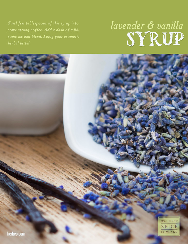 Lavender and Vanilla Syrup ~ from MB Spice Co