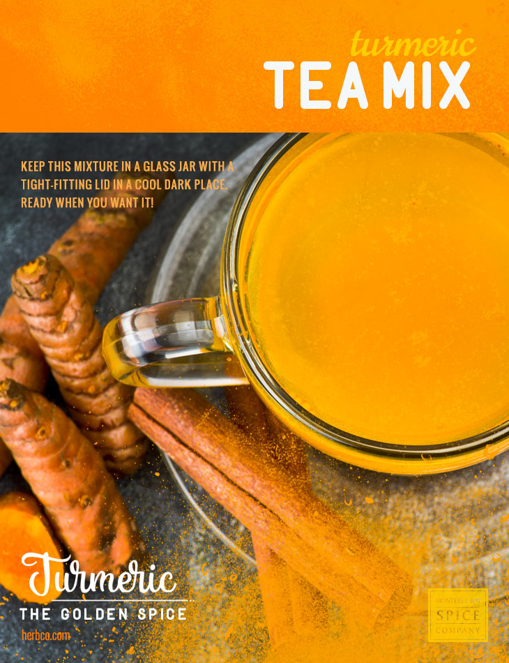 [ Recipe: Turmeric Tea Mix ] ~ from Monterey Bay Herb Co