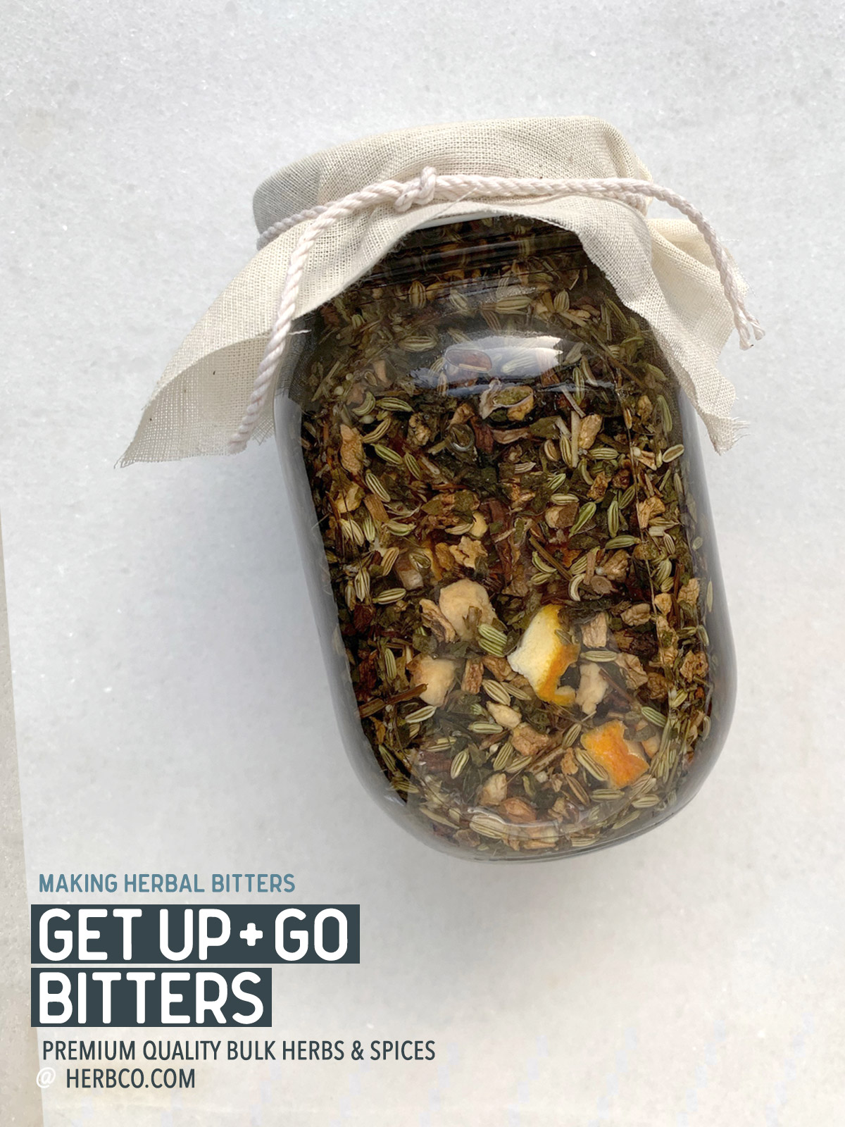 [ Recipe: Get Up & Go Bitters ] ~ from HerbCO