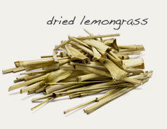 Dried Lemongrass, used to flavor various foods