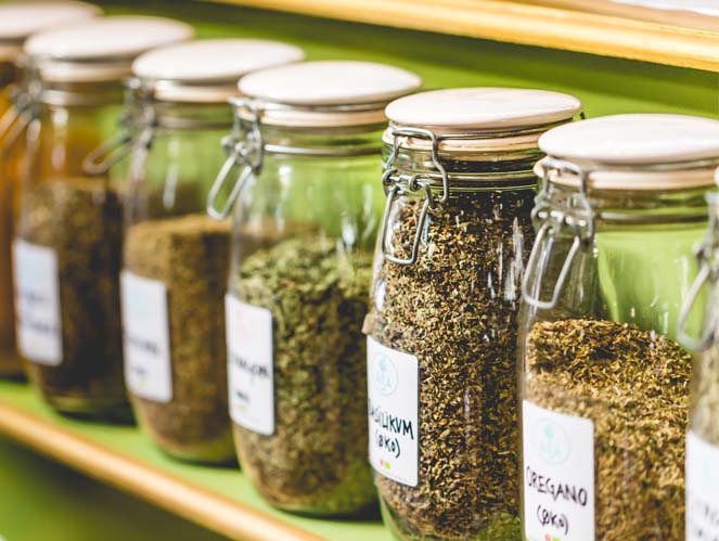 Health Food Stores herbal samples