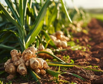 ginger harvesting